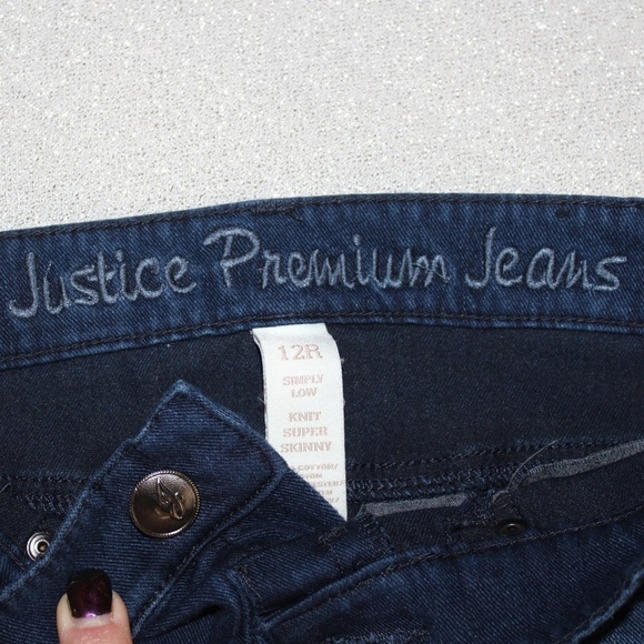 Girls Justice Knit Super Skinny Premiums Jeans - Picture 4 of 8
